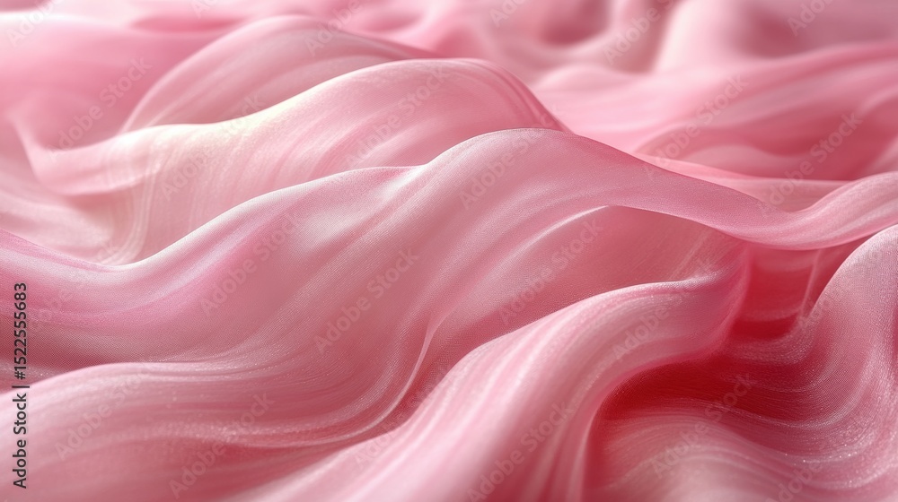Gentle waves of silky pink fabric create a soft romantic texture close up ideal for backgrounds or wallpaper Gentle waves of silky pink fabric create a soft romantic texture close up ideal for backgrounds or wallpaper