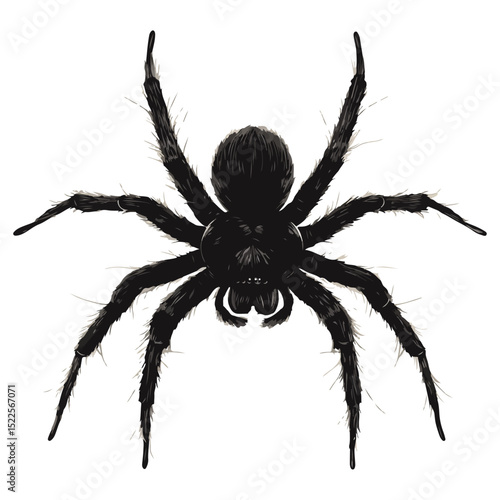 hairy spider, insect, animal, vector, transparent background, creature, tarantula, nature, icon, hairy, arachnid, spider, predator, creepy