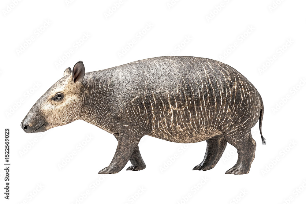 A detailed 3d render of a chacoan peccary, isolated on transparent background A detailed 3d render of a chacoan peccary, isolated on transparent background