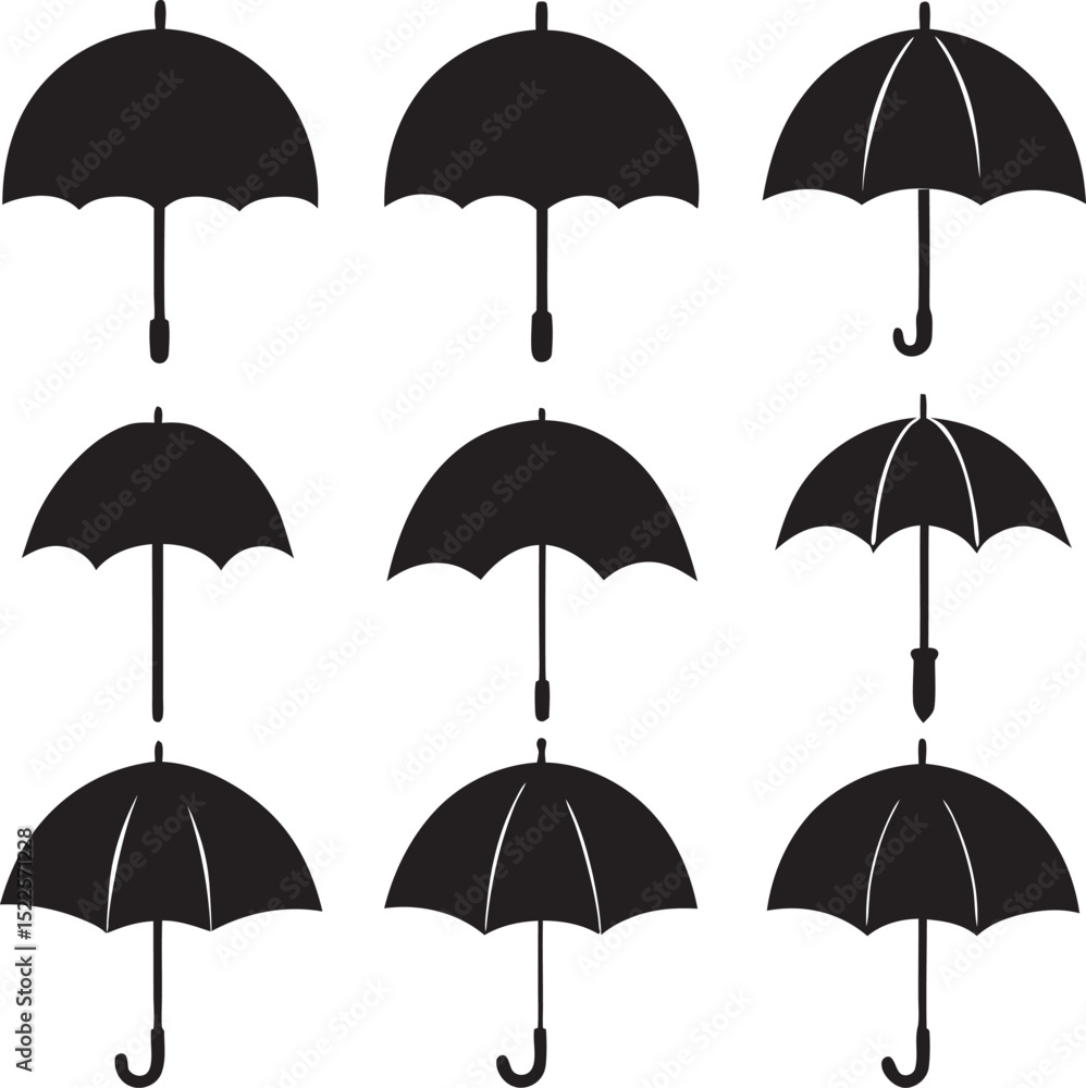 set of umbrellas set of umbrellas