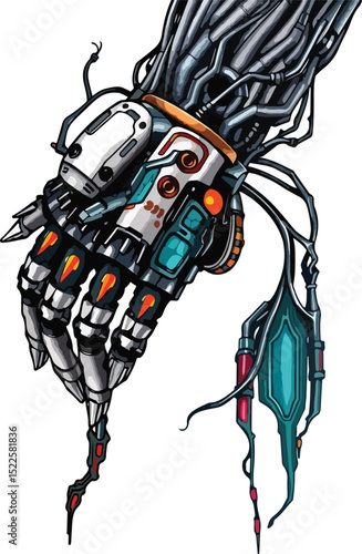 vector illustration of a robot