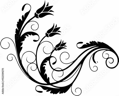 Floral design element.eps
