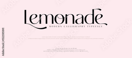 Modern luxury beauty new font alphabet logo. Typography beautiful minimal elegant classic letter serif fonts fashion wedding vintage retro logos. vector illustration

