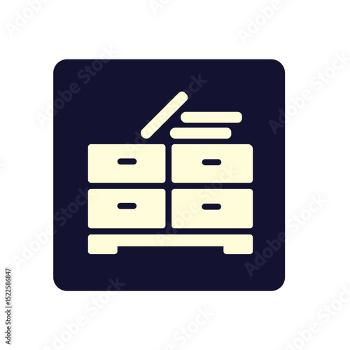 table with 4 drawers and the book