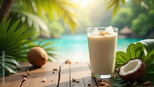coconut milk cocktail