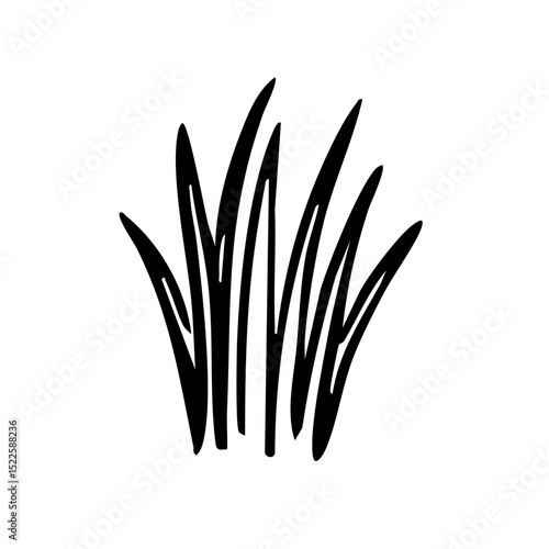 草　線画　手書き