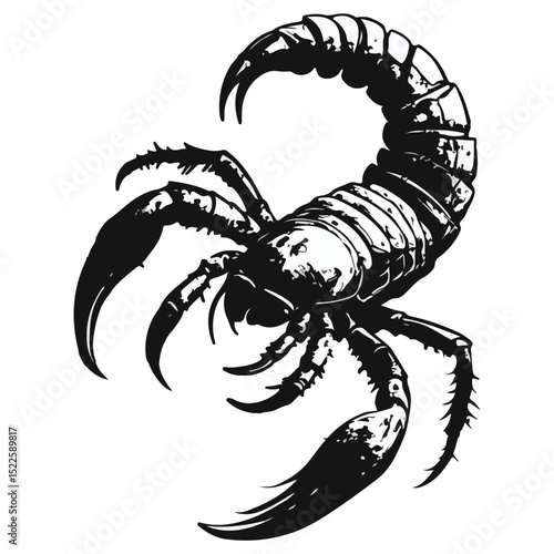 scorpion, insect, animal, vector, transparent background, creature, scorpiones, icon, nature, crustacean, isolated, poison, danger, stinger, venom, poisonous, sting, tail