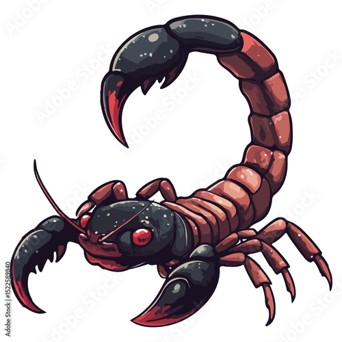 scorpion, insect, animal, vector, transparent background, creature, scorpiones, icon, nature, crustacean, isolated, poison, danger, stinger, venom, poisonous, sting, tail