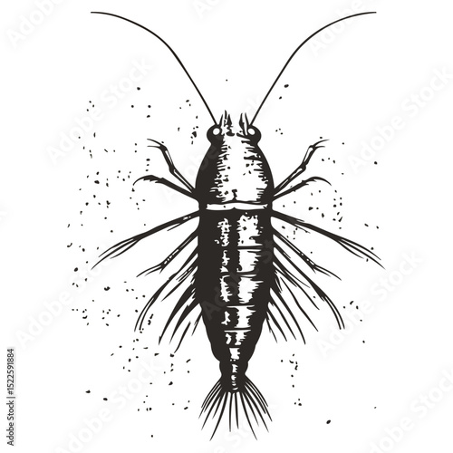 silverfish, insect, animal, vector, transparent background, organism, lepisma saccharina, isolated, nature, pest, wildlife, small