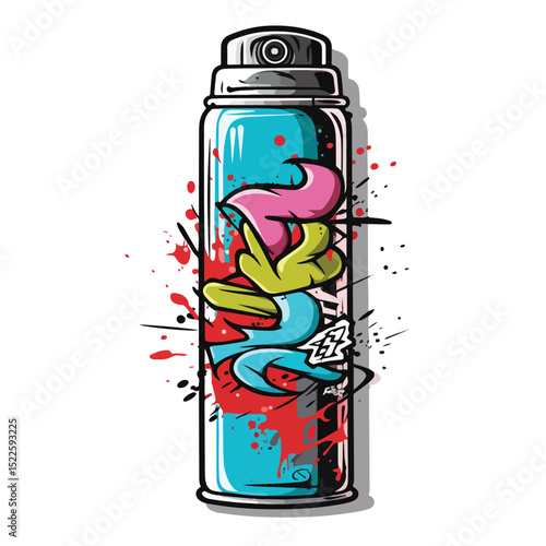 Urban Art: Vibrant Aerosol Graffiti Paint Spray for Street Art Concept