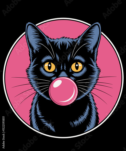 Cat Bubble Bubblegum Funny CAT LOVER