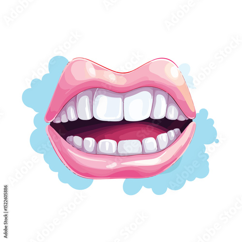April Fools Day Teeth Prank Bubble Speech Vector Illustration for Humorous Holiday Marketing