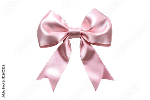pink bow isolated on a transparent background