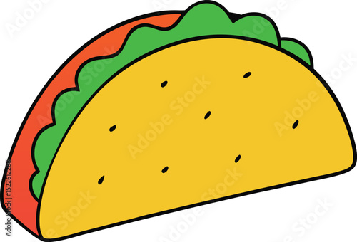 tacos icon clipart vector on transparent background	
