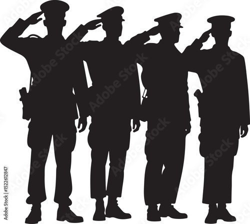 Soldier Silhouette Vectors for Adobe


