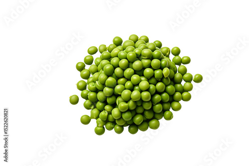 A pile of fresh, green peas, isolated on a transparent background. background removed