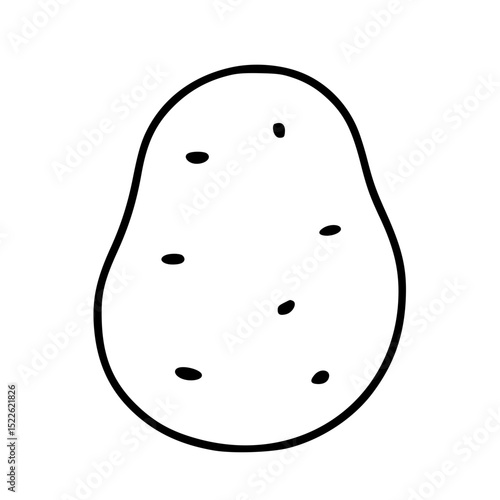 Outline potato illustration