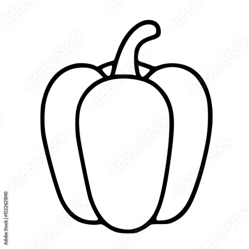 Outline paprika illustration