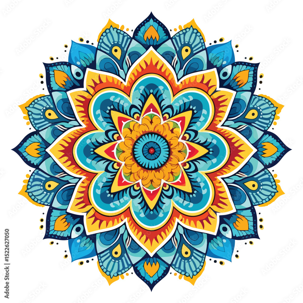 Intricate India Mandalas Ramadan Kareem Pattern Vector Illustration for Design Projects Intricate India Mandalas Ramadan Kareem Pattern Vector Illustration for Design Projects