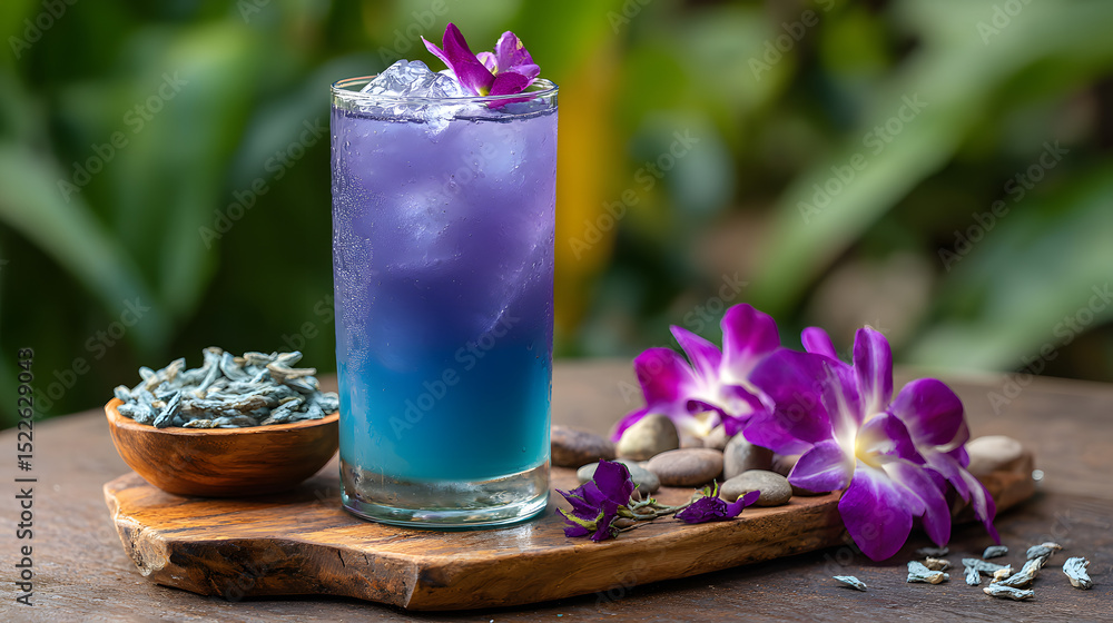 Butterfly Pea Lychee Soda Butterfly Pea Lychee Soda