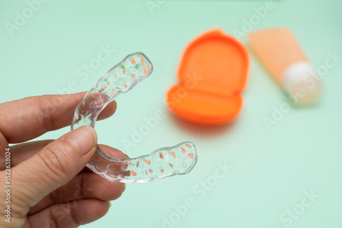 Transparent Mouth Guard for Teeth Grinding Protection