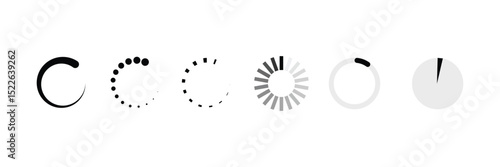 Load Indicators icon set. loading symbol.