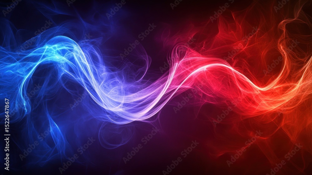 Vibrant swirling abstract design in red and blue. Vibrant swirling abstract design in red and blue.