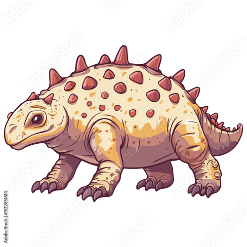 ankylosaur, ancient animal, vector, transparent background, creature, ankylosaurus, animal, dinosaur, isolated, dino, nature, wildlife, wild, prehistoric, jurassic, big, ancient