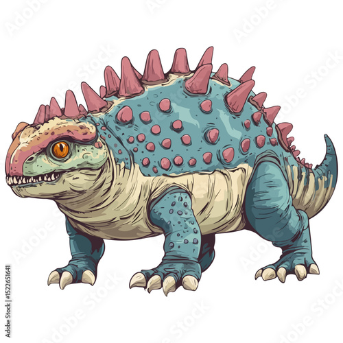 ankylosaur, ancient animal, vector, transparent background, creature, ankylosaurus, animal, dinosaur, isolated, dino, nature, wildlife, wild, prehistoric, jurassic, big, ancient