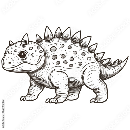 ankylosaur, ancient animal, vector, transparent background, creature, ankylosaurus, animal, dinosaur, isolated, dino, nature, wildlife, wild, prehistoric, jurassic, big, ancient