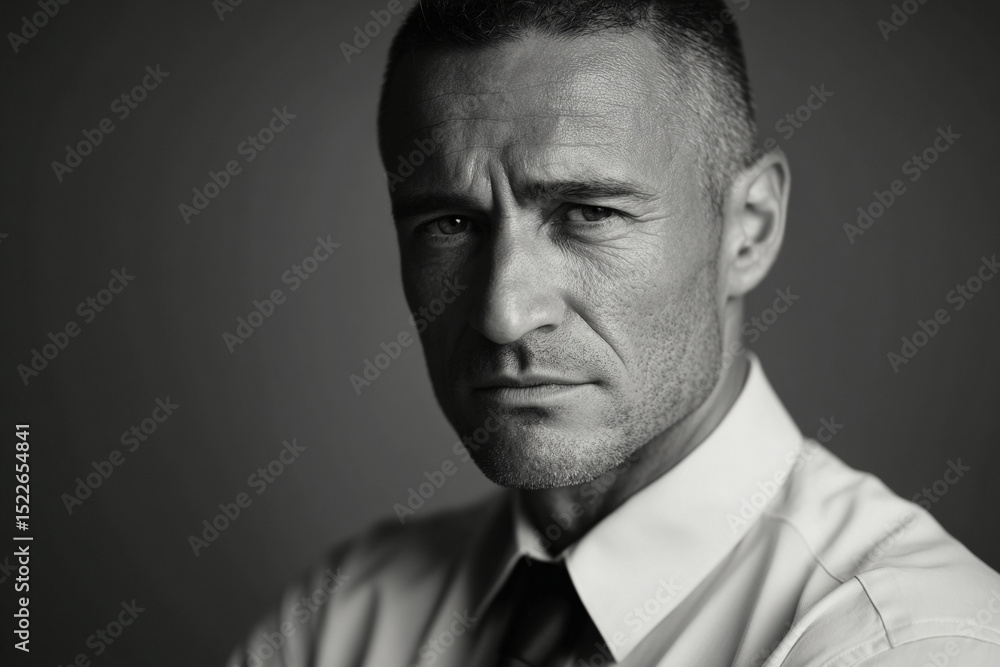 Fototapeta premium Portrait of a confident small business owner dressed in casual attire, showcasing entrepreneurial spirit and professionalism