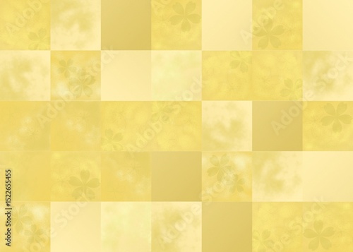 金箔を敷きつめた和風背景イラスト