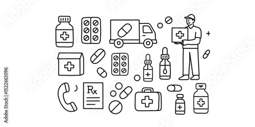 fast delivery of medications, pharmacy service and courier delivery