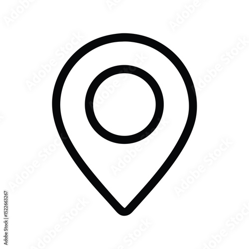 Free Download Current location icon vector illustration. Classic navigation symbol for GPS, map, position, tracking, direction, travel, or geographic design - GFXLoad