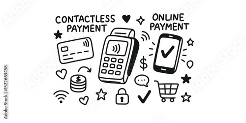 basic elements of economy in icons,  taxes, money and investments