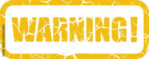 Warning sign label. Warning and caution label on white background. Vector isolated.