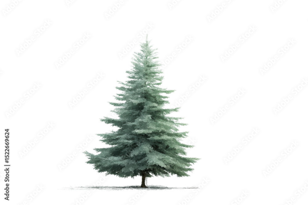 Tall evergreen pine tree isolated on transparent background, cut out Tall evergreen pine tree isolated on transparent background, cut out