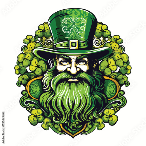 Saint Patrick's Day Card Vector Illustration for Festive Greetings and Celebrations