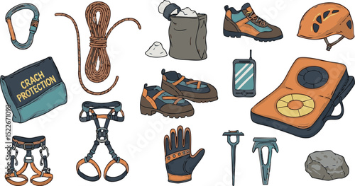 Rock Climbing Gear Set – Outdoor Climber Tools