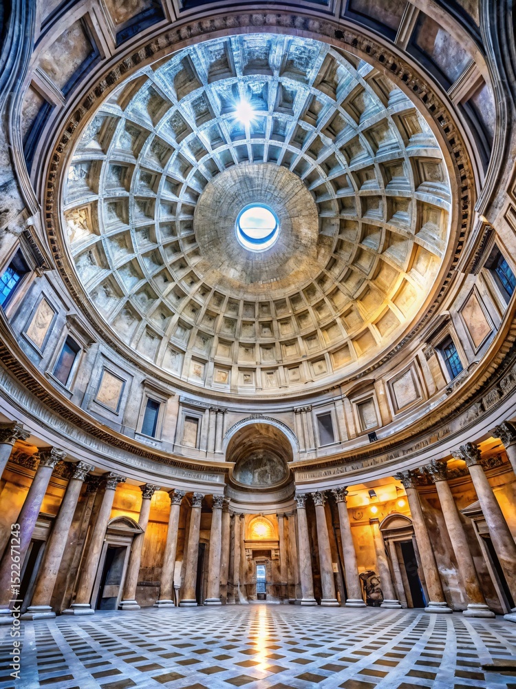 Obraz premium The pantheon in rome italy architecture showcasing roman engineering and architectural design