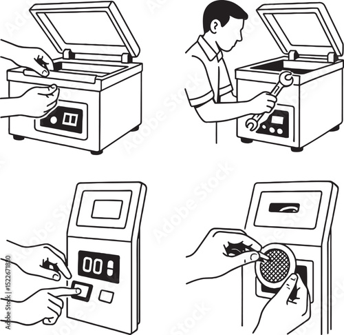 Set of Vacuum Sealer Maintenance