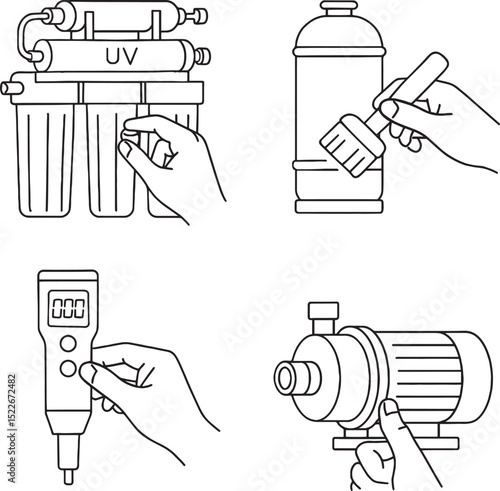 Water Drink purification system maintenance