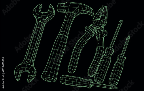 Wireframe Toolkits and Workshop Equipment