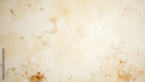 Mildew stains on bathroom ceiling with brown discoloration  