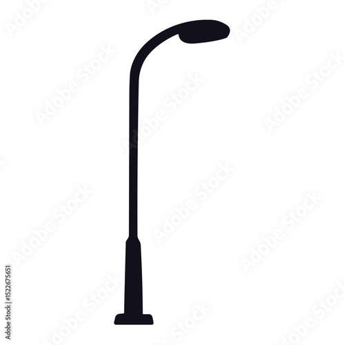 Street lamp silhouette