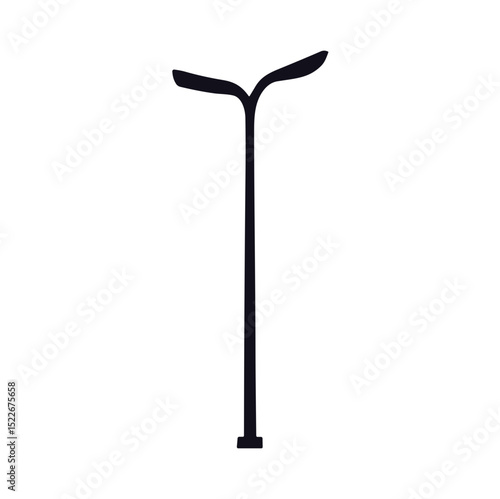 Street lamp silhouette