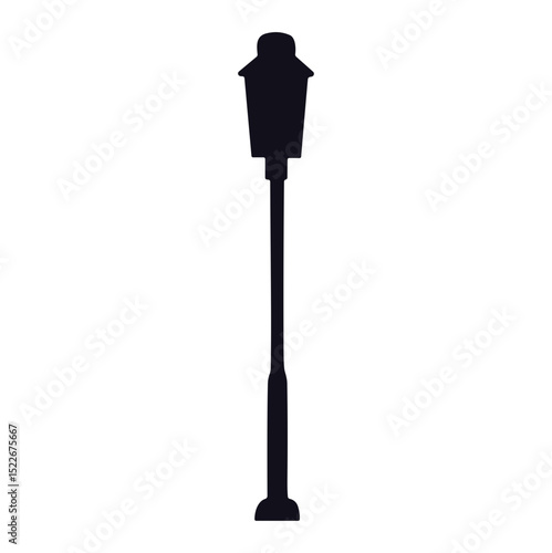 Street lamp silhouette