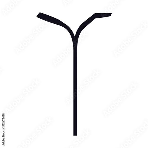 Street lamp silhouette