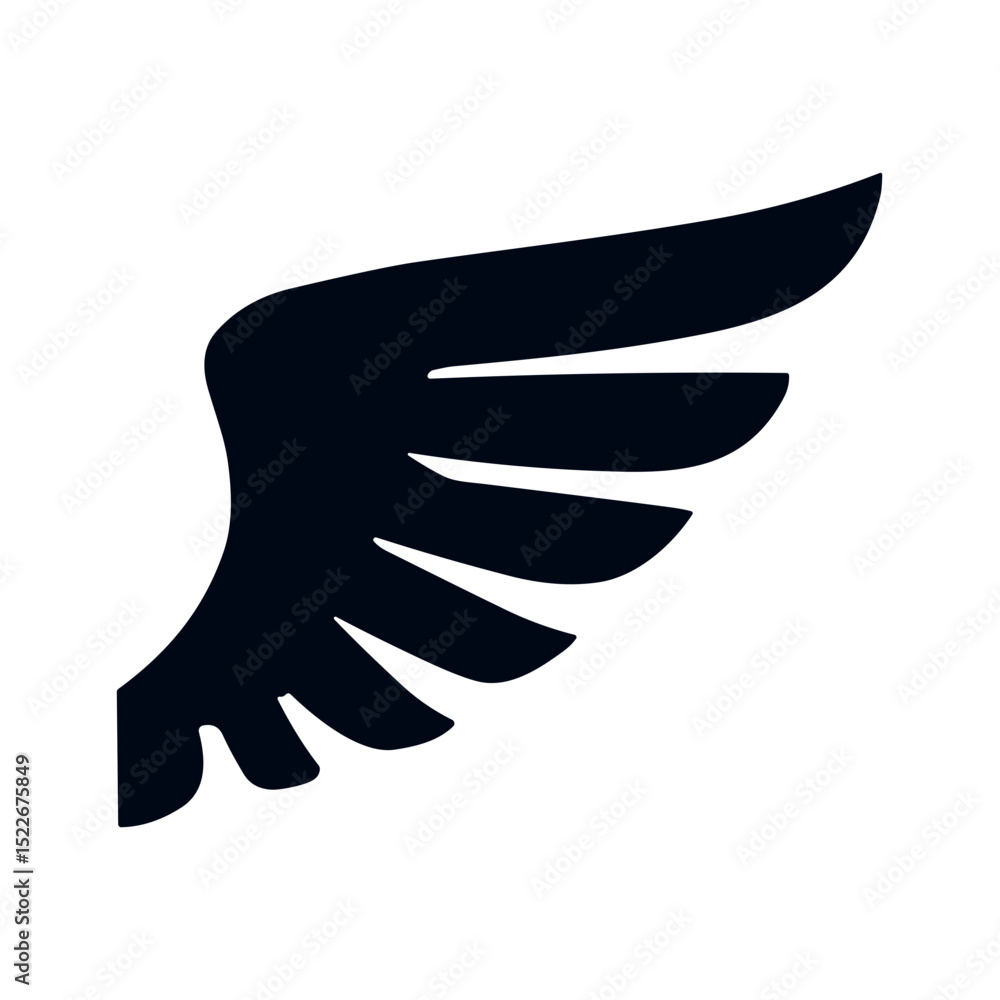 Obraz premium Stylized wing emblem