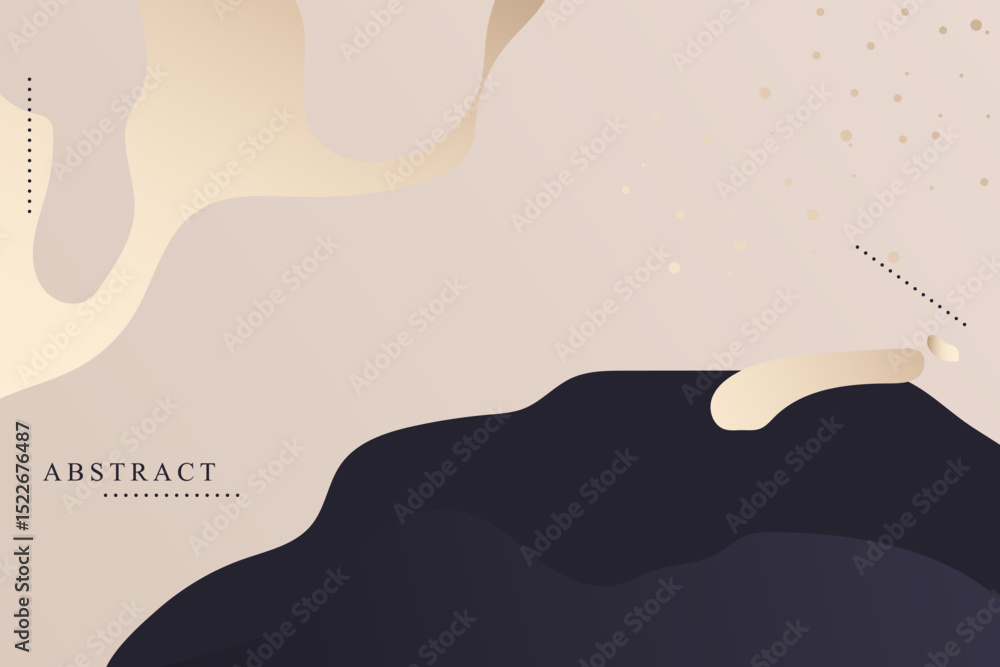 Obraz premium Modern golden abstract universal background templates design. Minimalist aesthetic.